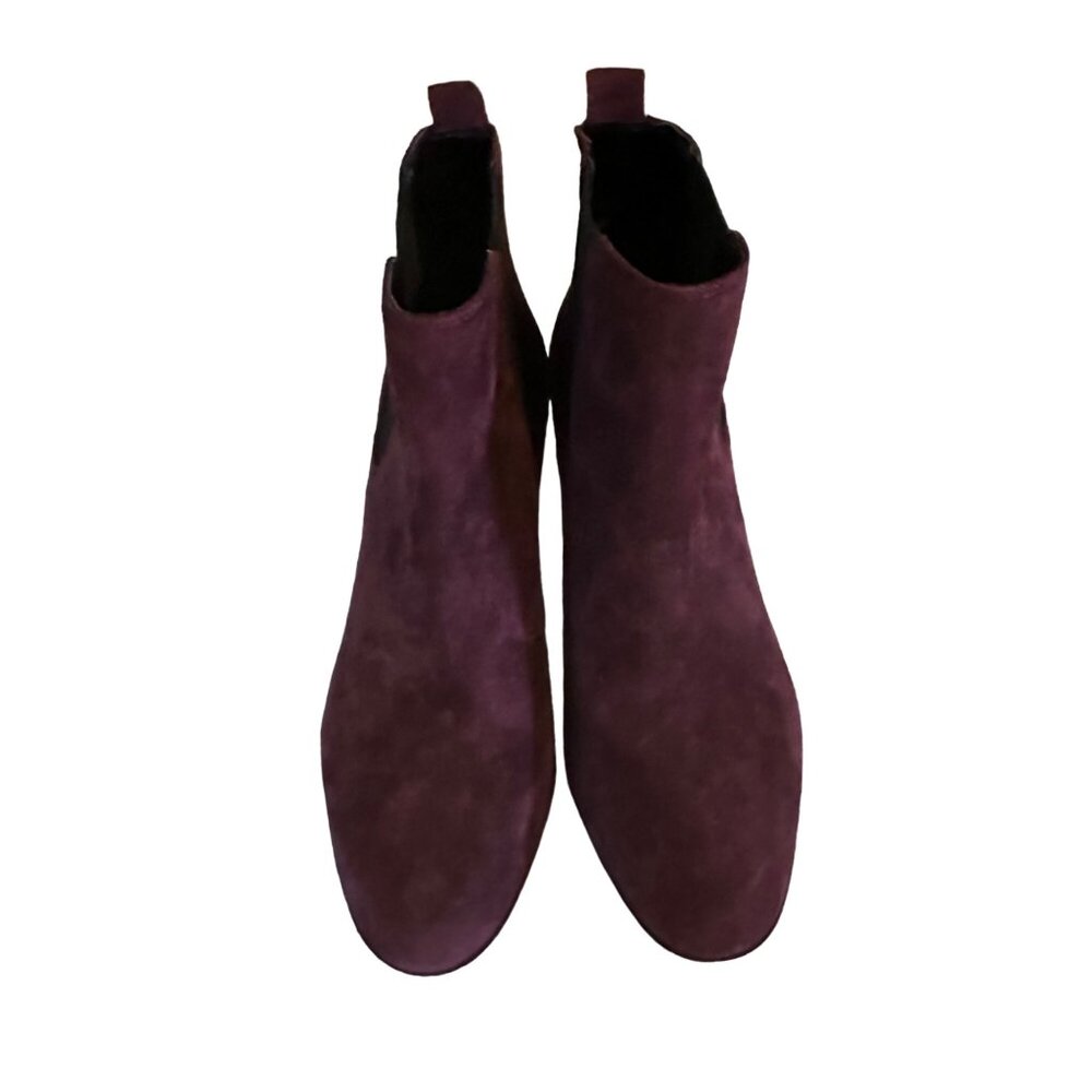 Nine West purple and black Wincolt leather and textile size 8.5 M boots - Picture 6 of 7